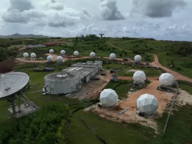 O gateway da Eutelsat OneWeb em Guam